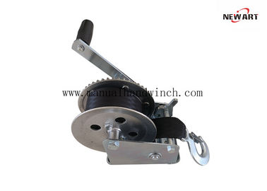 قابل حمل دست قلاب Winch / کابل تسمه دریایی دستی Winch 1600 Lb ظرفیت تامین کننده