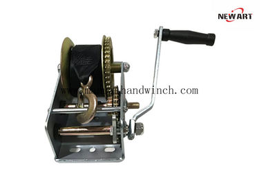 2000 لیتری کابل دستی Winch / Color روی تخت تریلر تریلر وینچ با بند تامین کننده